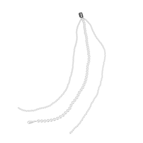 PACKOVE 1 Stück Haarschmuck aus Perlen Haarklammer Perlenhaarclip lange Haarnadelkurve Pferdeschwanz- Haarspange für Mädchen von PACKOVE