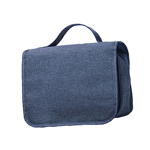 PACKOVE 1 Stück Hochwertiger Wasserdichter Kulturbeutel für Herren Großer Faltbarer Reise Organizer Dunkelblau für Kosmetik Toilettenartikel und Unterwegs PACKOVE 1 Stück Hochwertiger Wasserdichter Kulturbeutel für Herren Großer Faltbarer Reise Organizer Dunkelblau für Kosmetik Toilettenartikel und Unterwegs von PACKOVE