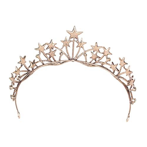 PACKOVE 1 Stück Hochzeitskrone Damen Krone für Braut Stilvolles Stirnband Haarschmuck Accessoire Schwarz von PACKOVE