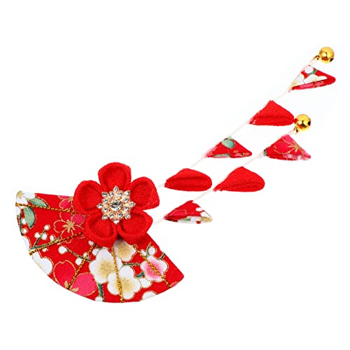 PACKOVE 1stk Kopfbedeckung Im Japanischen Stil Sakura-quaste Haargummi Japanischen Stil Haar Clip Quaste Haar Ornament Chinesischer Haarschmuck Fräulein Zubehör Strasssteine Kleidung von PACKOVE