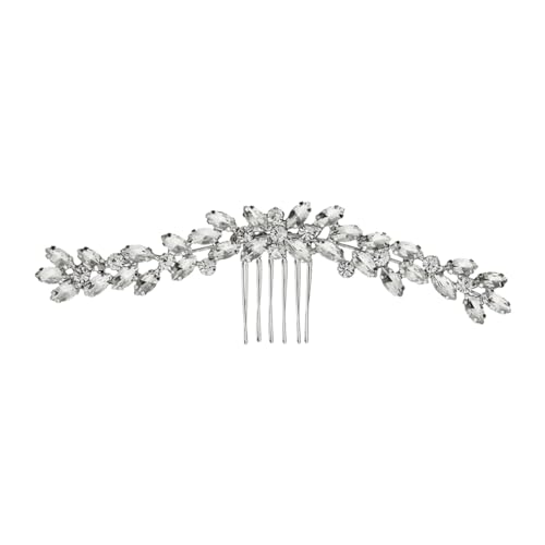PACKOVE 1stück Elegante Rhinestone Haarspange Für Bräute Romantisches Haarschmuck Accessoire Für Hochzeiten Klassische Haarkamm Für Damen Hochzeitsfrisur Verzierung von PACKOVE