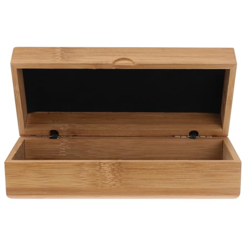 PACKOVE 1 Stück Karton Brillenetui Aus Holz Vintage-brille Über Brille Für Herren Reise Organizer Für Aufbewahrungsboxen Mini Wildleder- Souvenir-box Mann Holzmaserung von PACKOVE