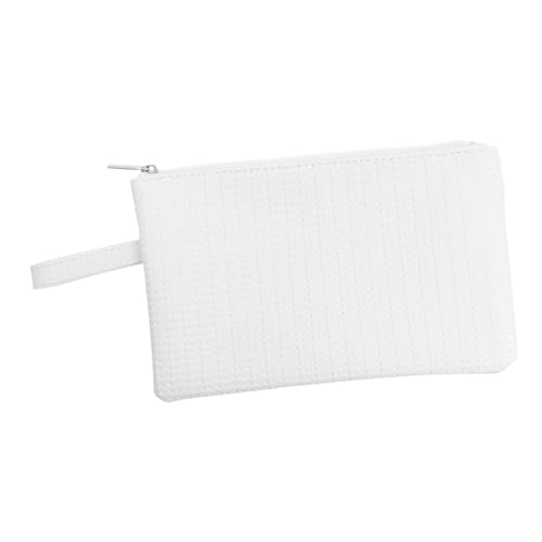PACKOVE 1 Stück Mobile Geldbörse Kosmetiktasche Handtasche Make -up -Tasche Für Frauen Kleine Geldbörse Mit Reißverschluss Geldbörse Für Damen Kleine Schminktasche Weiß von PACKOVE