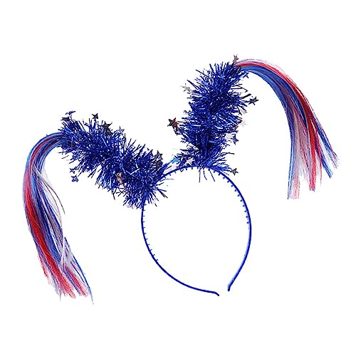 PACKOVE 1 Stück Pferdeschwanz-stirnband Haare Für Die Party Cosplay-haarreifen Party-haarreifen Party-kopfbedeckung Haarzubehör Party Haarband Partystirnband Cosplay -haarband Plastik Blau von PACKOVE
