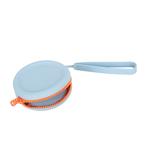 PACKOVE Handtasche Aus Silikon Für Münzaufbewahrung Leicht Und Tragbar Mit Reißverschluss Für Sichere Lagerung Von Schmuck Und Geld Aufbewahrungstasche in Runder Form von PACKOVE