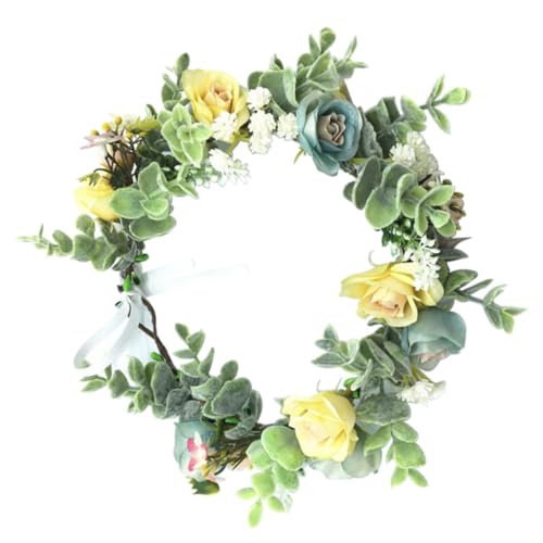 PACKOVE 1 Stück Simuliertes Rosenkopfschmuck Blumen-Haarreifen Blumenkopfschmuck für die Braut Party-Haarreifen Gelb von PACKOVE