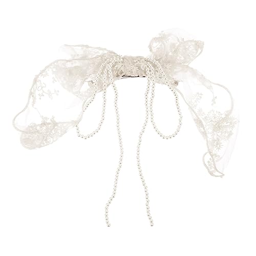 PACKOVE 1 Stück Spitzen Haarnadel Kleinkind Mädchen Haarschleife Clip Hochzeit Frauen Französische Haarspange Haarspangen Zum Stylen Französische Schleife Haarnadel Schleife von PACKOVE