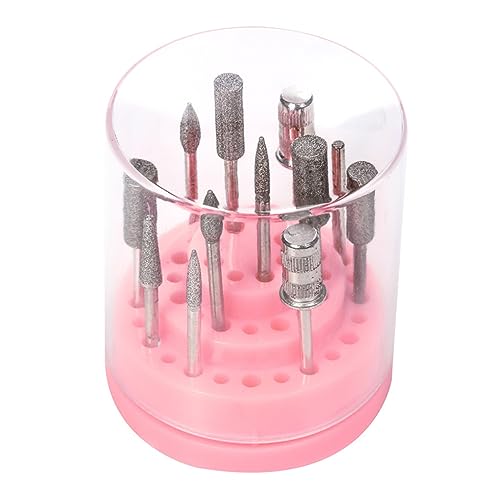 PACKOVE 1 Stück Stift Aufbewahrungsbox Bit Organizer Etui Nagelbohrer Bit Halter Nagelbohrer Bit Etui Nagelbohrer Organizer Nagelbit Organizer Nagelbohrer Schleifbit Halter von PACKOVE