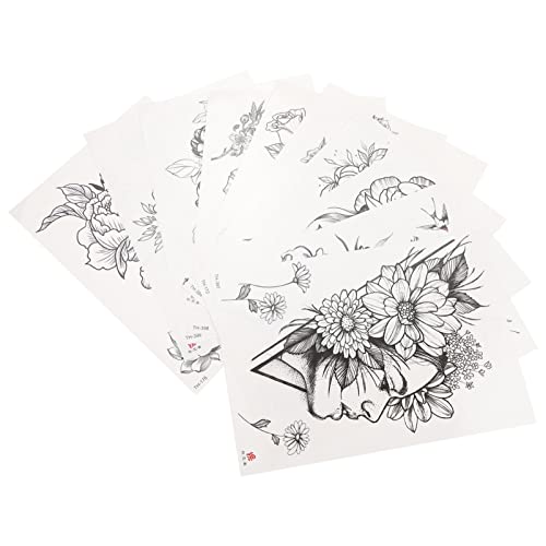PACKOVE Temporäre Tattoos Aufkleber 10 Stück Wasserfeste Körperaufkleber für Erwachsene Blüten Design Einfach Anzubringen für Partys und Festivals PACKOVE Temporäre Tattoos Aufkleber 10 Stück Wasserfeste Körperaufkleber für Erwachsene Blüten Design Einfach Anzubringen für Partys und Festivals von PACKOVE