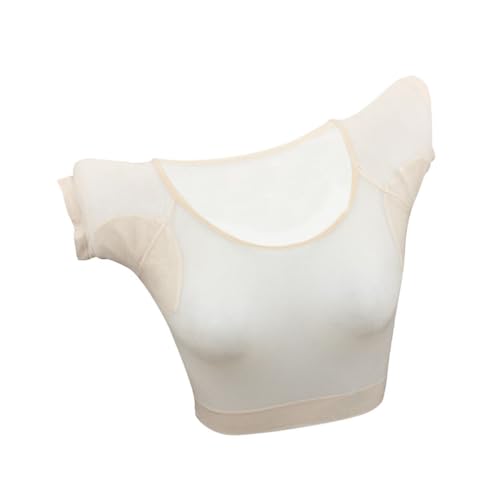 1 Stück Waschbare Achselpads für Damen Ultrathin Schweißabsorber Unterarmweste Atmungsaktiv Elastisch für Sommerbekleidung Wiederverwendbar Schnell Trocknend von PACKOVE