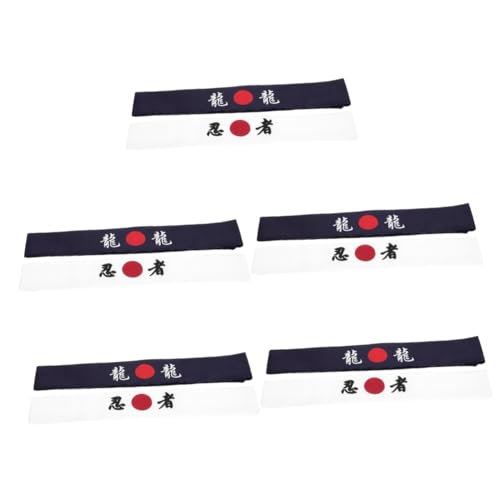 PACKOVE 10 Stk Bushido-kapuze Sushi-koch Stirnbänder Für Herren Japanische Kleidung Für Männer Herren-bandanas Männer-bandana Kostüm Für Männer Laufen Fitness Kochutensilien Stoff von PACKOVE