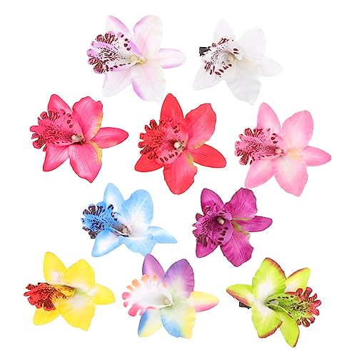 PACKOVE 10 Stk künstliche Blumenhaare Haarschmuck für Mädchen haarklammer set haarspangen set Tiara Haarnadel Blumen-Haarspangen Blumenclips für das Haar Böhmen Blüte von PACKOVE