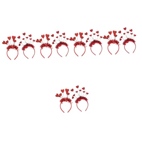 PACKOVE 10 Stk Liebe Stirnband Festival Valentinstag-foto-requisite Zubehör Für Hochzeitsfeiern Amor Kostüm Valentinstag Haarband Valentinstag Stirnband Schal Damen Pu-leder Pailletten von PACKOVE