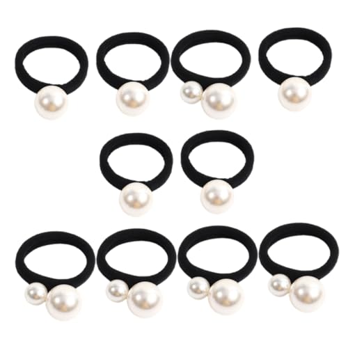 PACKOVE 10stücke Haargummi Mit Perle Elastisches Haargummi Für Pferdeschwanz Perlen-haarband Dekoratives Für Frauen Und Mädchen Party Und Alltagshairschmuck von PACKOVE