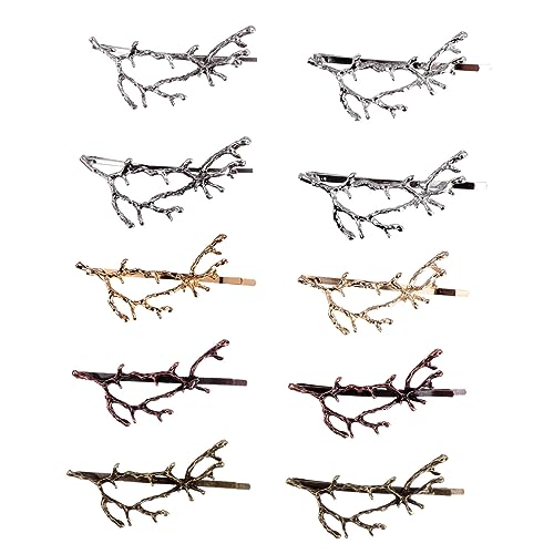 PACKOVE 10stücke Kreative Zweig Geweih Haarnadeln Haarspangen Mädchen Haarschmuck Zubehör von PACKOVE