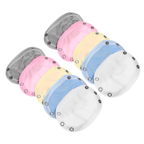 PACKOVE 10 Stück -Bademantel-Verlängerungsfolie lang Ärmel Körper babykleidung kleidung Body-Verlängerung für Kleinkinder und Mädchen Bodysuit-Druckknopfverlängerung Baumwolle von PACKOVE