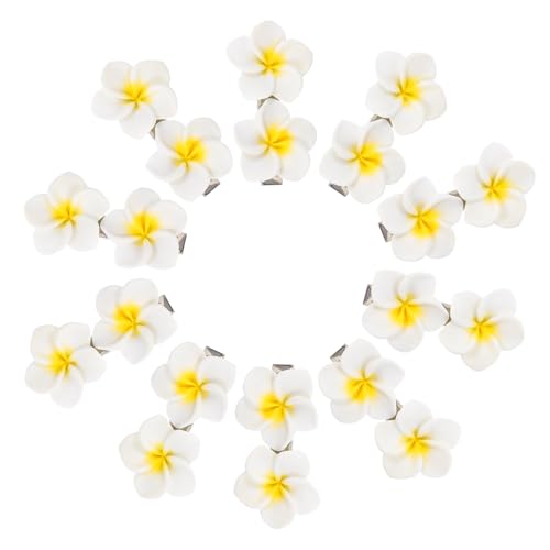 PACKOVE 10 Stück Eierblumen Haarspangen für Damen Rutschfeste Haarklammern aus Hochwertigem Resin Perfektes Haaraccessoire für Hawaiianischen Stil für Partys und Freizeitgestaltung von PACKOVE