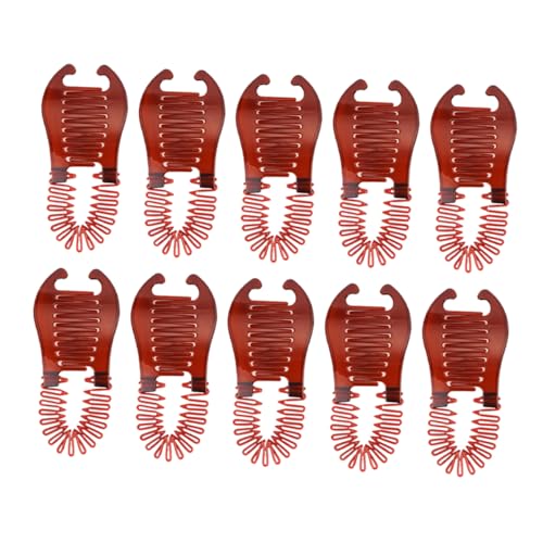 PACKOVE 10stücke Bananenspangen Für Damen Aus Kunststoff Rutschfester Halter Für Einzigartige Frisuren Reisen Und Täglichen Gebrauch von PACKOVE