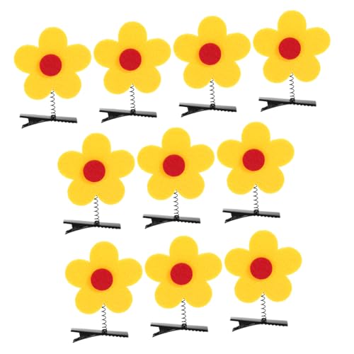 PACKOVE 10stücke Blumenhaarspangen Für Mädchen Blume Geformt Haarspangen Blumenhaarspange Als Kopfschmuck Dekorative Haarspangen Für Verschiedene Frisuren von PACKOVE