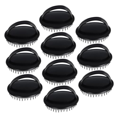 PACKOVE 10 Stück Kopfhaut Massagebürste mit Weichen Borsten Effektive Schuppenentfernung und Sanfte Peeling-funktion für Damen Herren Geeignet für Nasses und Trockenes Haar Fördert von PACKOVE