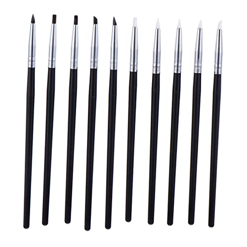 PACKOVE 10stücke Silikon Nagel Skulptur Stifte Punktierung Zeichnung Malerei Präge Stifte Für Nailart Und Nageldesign Diy Heimgebrauch Oder Salongebrauch von PACKOVE