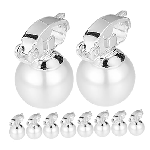 PACKOVE 10stücke Perlen-haarclips Für Damen Clip Ohrringe Piercing Dangle-ohrringe Und Perlenschmuck Für Verschiedene Anlässe Und Styles von PACKOVE