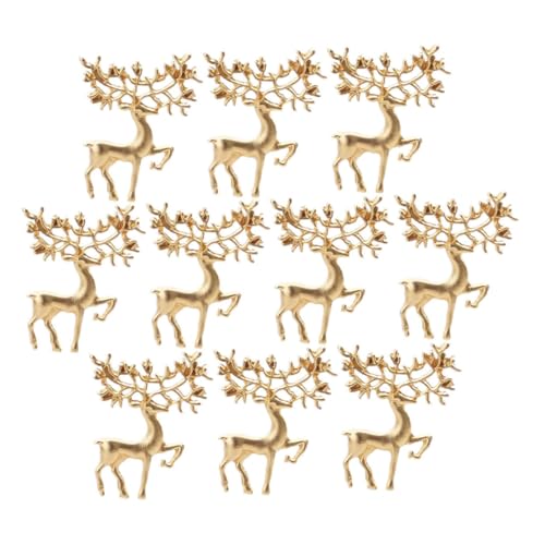 PACKOVE 10 Stück Retro Elk Broschen Teiliges Modisches Anstecker mit Elch Design Legierung für Weihnachten für Kleidung und Accessoires PACKOVE 10 Stück Retro Elk Broschen Teiliges Modisches Anstecker mit Elch Design Legierung für Weihnachten für Kleidung und Accessoires von PACKOVE