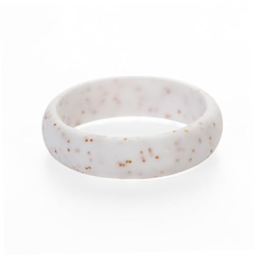 PACKOVE 10 Stück Teiliges Dünner Stapelbarer Glitzernder Sport Silikonringe aus Medizinischem Material Langlebig Komfortabel für Fitness Yoga Outdoor Aktivitäten von PACKOVE