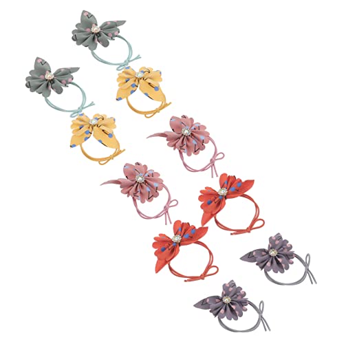 PACKOVE 10 Stück Teiliges Elastische Haargummis mit Bunten Blumen für Damen und Mädchen Stilvolle Haaraccessoires für Robust und Langlebig für Festivals und Feiern PACKOVE 10 Stück Teiliges Elastische Haargummis mit Bunten Blumen für Damen und Mädchen Stilvolle Haaraccessoires für Robust und Langlebig für Festivals und Feiern von PACKOVE
