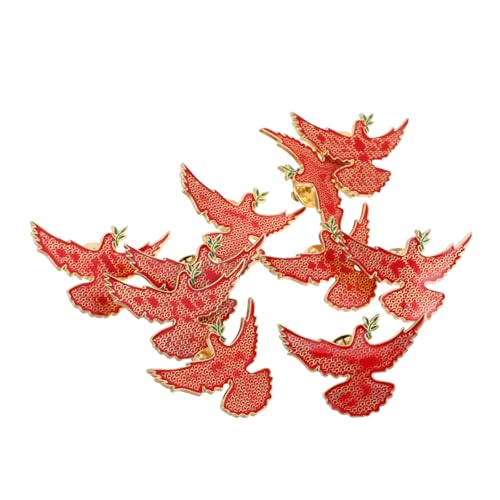 PACKOVE 10 Stück Teiliges Friedens Tauben Brustnadeln aus Metall mit Olivenzweig Vielseitige Broschen für Kleidung Rucksäcke Schals Stilvolle Accessoires und Geschenkideen von PACKOVE