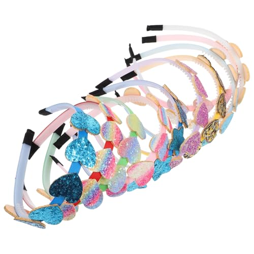 PACKOVE 10 Stück Teiliges Haarband Herzform mit Pailletten Stilvolles und Komfortables Haaraccessoire für Partys von PACKOVE