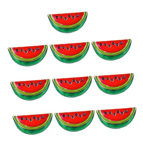 PACKOVE 10 Stück Teiliges Kreative Modische Wassermelonen broschen aus Leichtem Legierungs material Vielseitige Cartoon anstecknadeln für Kleidung Taschen und Hüte Tragbare von PACKOVE