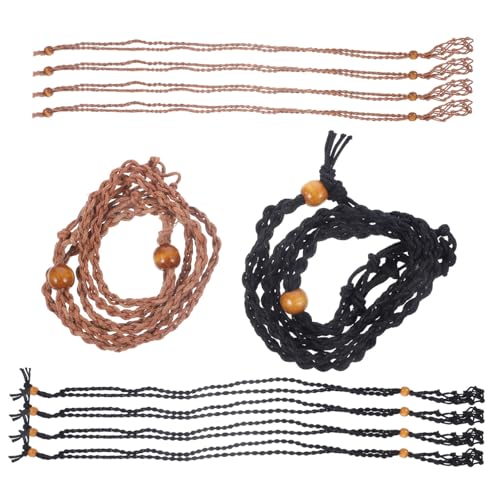 PACKOVE 10 Stück Teiliges Verstellbare Netz Kettenanhänger für Steine Handgefertigte Geflochtene Schmuckhalter Großer Leerer Kristallkäfig für DIY Schmuck und Besondere Anlässe von PACKOVE