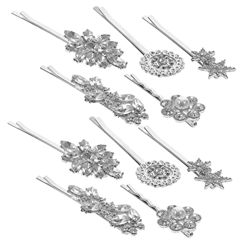 PACKOVE 10 Teiliges Perlen Haarspangen Set Haarspange Mit Strasssteinen Jumbo Abschlussball Styling Bling Haarnadeln Goldene Haarspangen Strasssteine Haarspangen Juwelen Mädchen von PACKOVE
