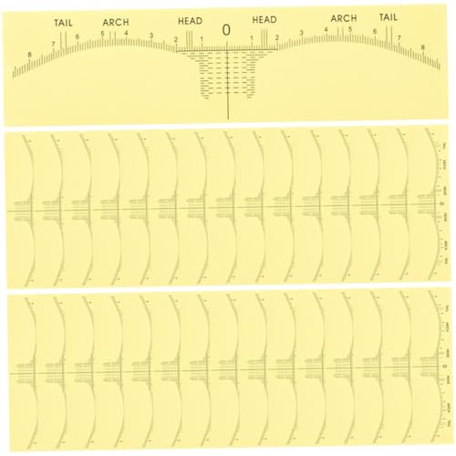 PACKOVE 100 Stück Einweg Aufkleber Augenbrauen Formwerkzeug Gesichtsformungswerkzeuge Nivellierung Des Augenbrauenlineals Zeichnen Von Augenbrauen Brauen Stempelset von PACKOVE