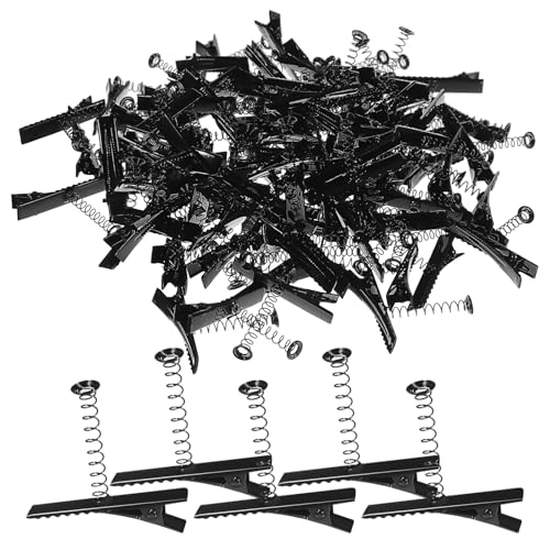 PACKOVE 100stücke Frühlings-entenschnabel-clip Aus Eisen Federeisen Haarspange Haarnadel Diy Zubehör Bastelbedarf von PACKOVE