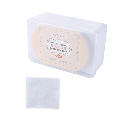 PACKOVE 1000stücke Gesichtspads Aus Vliesstoff Make-up-pads Zum Entfernen Von Make-up Pads Für Gesicht Kosmetikpads Für Frauen Mit Aufbewahrungsbox von PACKOVE