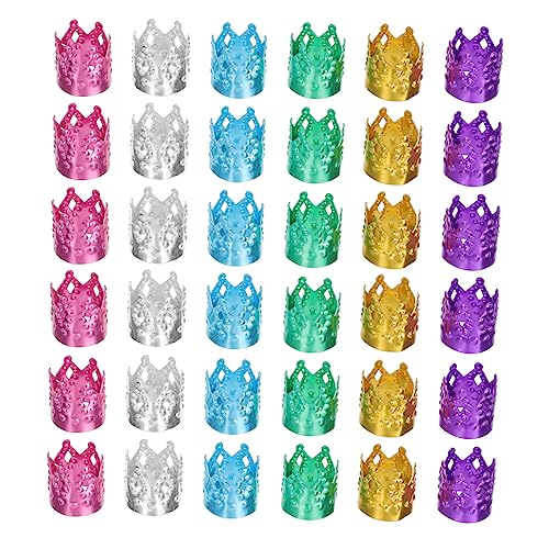 PACKOVE 100stücke Dreadlocks Kronenform Haarschmuck Für Zöpfe Verstellbare Haarverlängerungen Für Und Langlebige Und Wiederverwendbare Haaraccessoires von PACKOVE