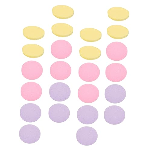 PACKOVE 108 Stück Komprimierte Gesichtsreinigungs Pads Wiederverwendbare Make Up Entferner Schwämme Gelb und für Sanfte Gesichtsreinigung und Tiefenreinigung Poren von PACKOVE