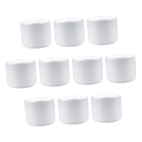 PACKOVE 10Er-Boxen Creme-Box lagercontainer vorratsbehälter cosmetic organiser reisen Reiseflaschen für Toilettenartikel klein Cremeflaschen für Frauen Flaschen mit Gesichtscreme pp Weiß von PACKOVE