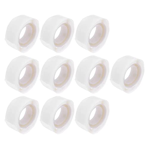 PACKOVE 10Rollen Wimpernverlängerungs Kleberpads Runde Doppelseitige Aufkleber für Präzise Anwendung im Home Salon Tragbar für Reisen für Beautyliebhaber von PACKOVE