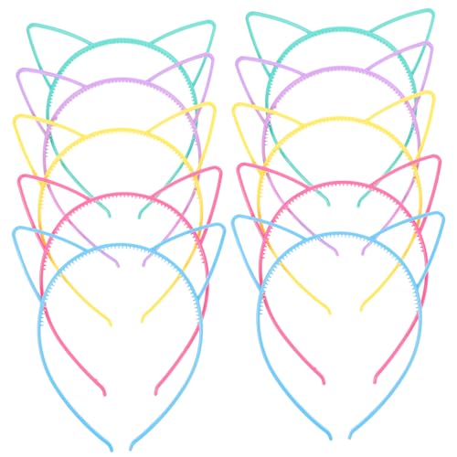 PACKOVE 10Stücke Süßes Katzenohren Stirnband Teiliges für Dekoratives Haarschmuck für Cosplay Party Maskerade aus Hochwertigem Bunten Farben PACKOVE 10Stücke Süßes Katzenohren Stirnband Teiliges für Dekoratives Haarschmuck für Cosplay Party Maskerade aus Hochwertigem Bunten Farben von PACKOVE