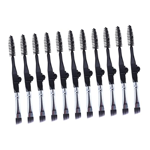 PACKOVE 10stücke Faltbare Augenbrauenpinsel Professionell Spiral-wimpernpinsel Mini-make-up-augenbrauenpinsel Für Frauen Schwarz von PACKOVE