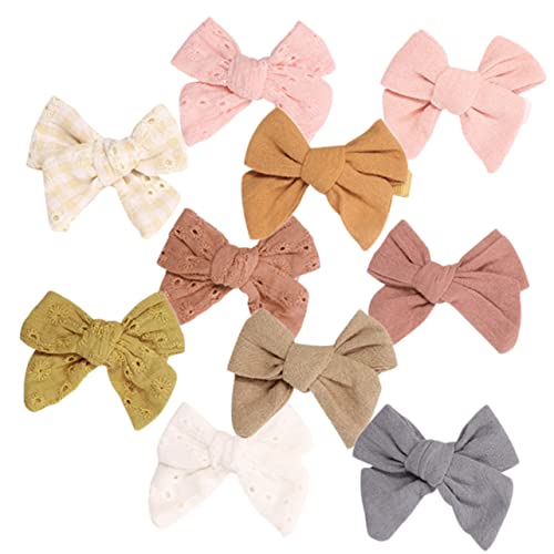 PACKOVE 10stücke Haarspangen Mit Schleifen Für Junge Mädchen Kleine Haarschleifen Für Mädchen Haarspangen Für Kleinkinder Und Frauen Zum Anbringen An Haaren Kleidung Und Accessoires von PACKOVE