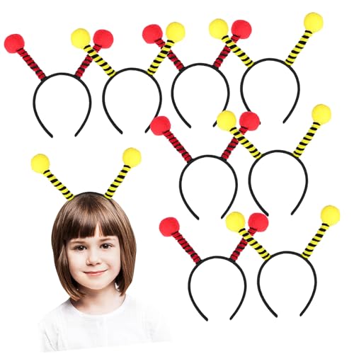 PACKOVE 10stücke Teiliges Bienen-stirnbänder Für Erwachsene Und Flauschige Kostüm-accessoires Für Halloween Partys Und Cosplay Und Leicht Zu Tragen von PACKOVE