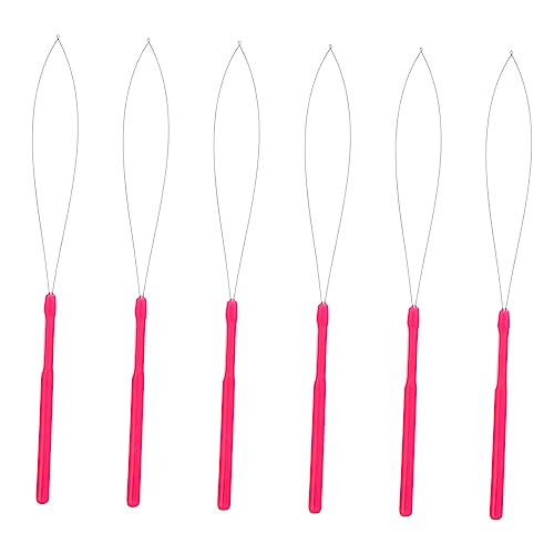 PACKOVE 10stücke Teiliges Haarverlängerungs-häkelnadeln Mit Kunststoffgriff Effektives Werkzeug Für Microring-einfädelung Und Haarverlängerungen Für Salon Und Zuhause von PACKOVE