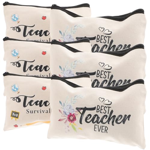 PACKOVE 10stücke Teiliges Kosmetiktasche Aus Canvas Multifunktionale Organizer Für Toilettenartikel Schminktasche Für Reisen Für Make-up Und Schulbedarf Wasserabweisend Und von PACKOVE