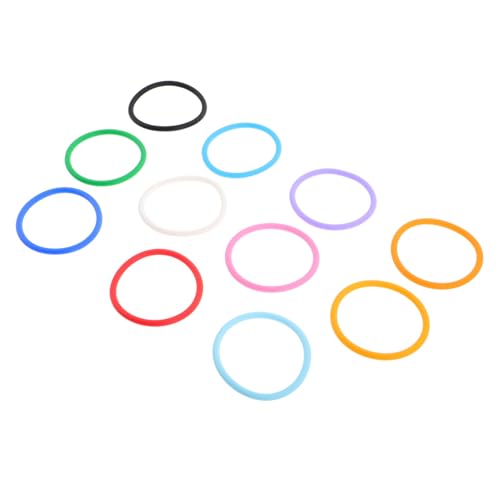 PACKOVE 11 Stück Teiliges Silikonarmband Weiches Langlebiges Schlüsselarmband mit Rundem Design Vielseitig für Alltag Sport und Partys Praktische Modische Handgelenkschlaufe als von PACKOVE