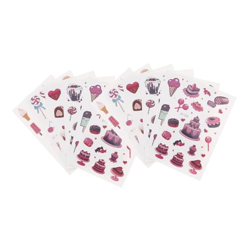 PACKOVE 12blätter Cartoon Tattoos Für Junge Mädchen Wasserdichte Fake Tattoos Körperaufkleber Dessert Muster Aufkleber Party Geschenkidea von PACKOVE