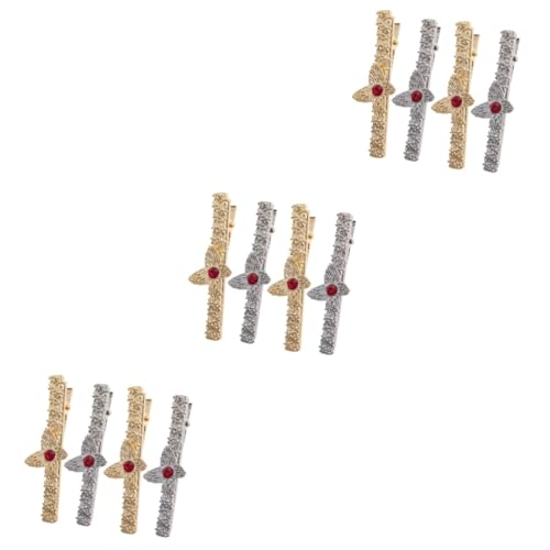 PACKOVE 12 Stk Metallclip haarklammer set haarspangen set Haarspange für Frauen Hochzeit Haarspangen Haarnadel Haarspangen für Damen Alligator-Haarspangen Karikatur Haarschmuck schmücken von PACKOVE